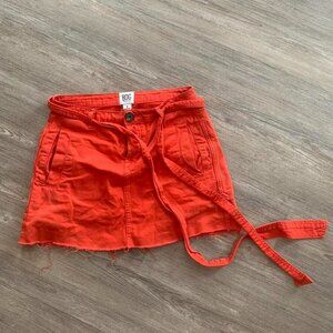 Urban Outfitters Mini Skirt Orange/Red Size Small